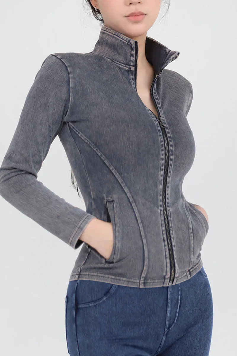 CK0679 Stretch Denim Jacket