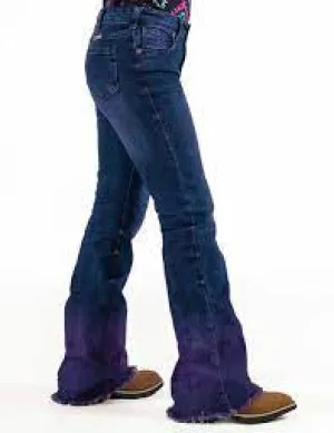 CLGJTDPR Girls Jeans Cowgirl Tuff "Take A Dip Purple"