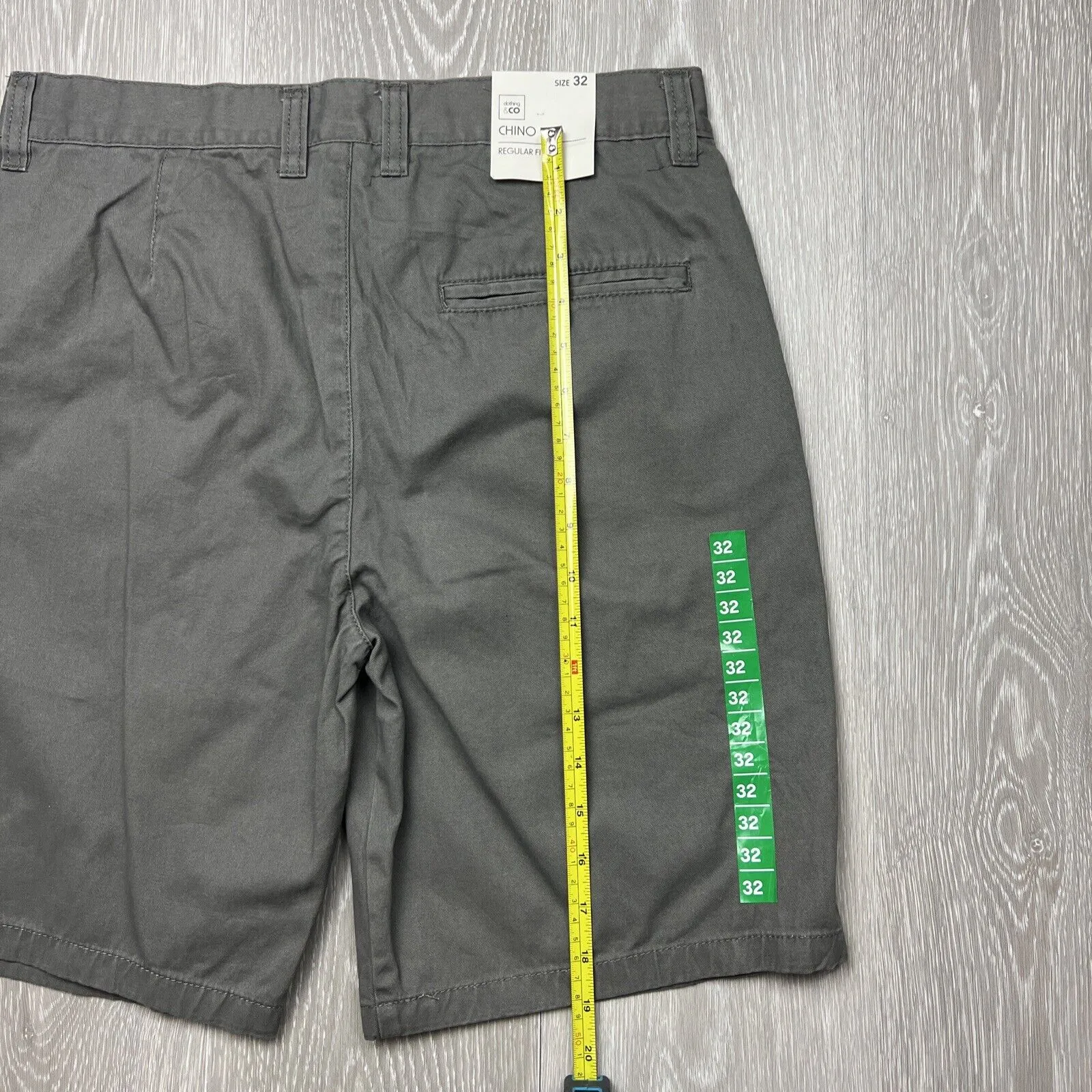 Clothing & Co Mens Regular Chino Short Size 32 (New)