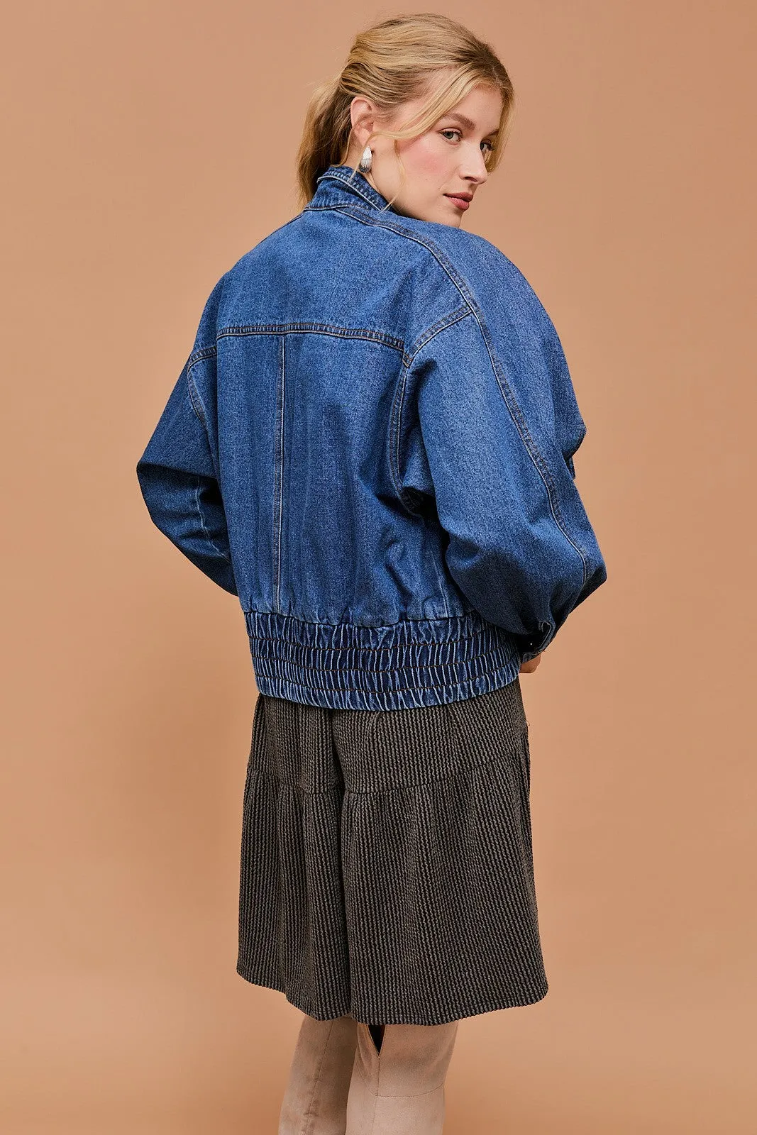COCOON SLEEVE DENIM JACKET