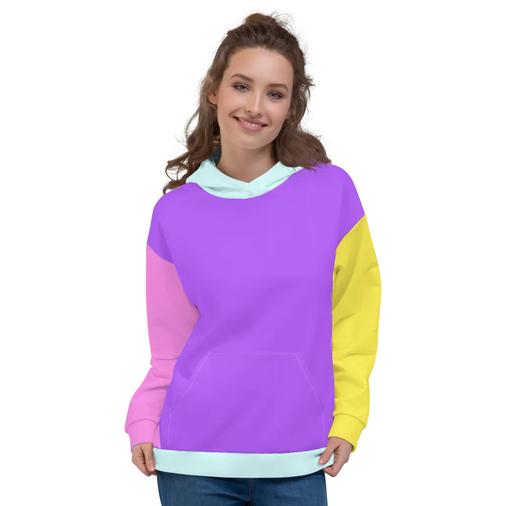 Color Block Unisex Adult Hoodie