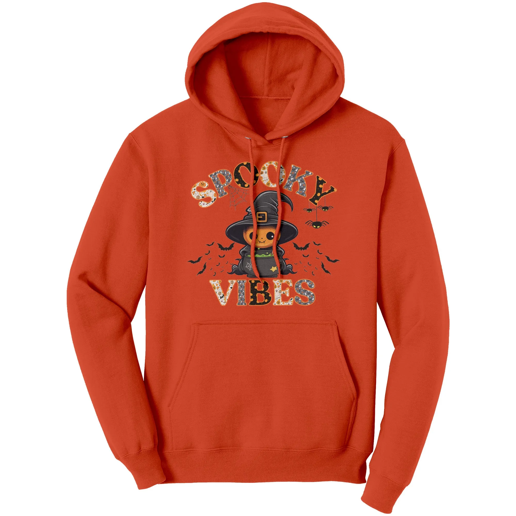 Comfort Colors Spooky Vibes Hoodie, Spooky Season Hoodie, Cute Halloween Hoodie, Funny Halloween Gift, Pumpkin Design Hoodie, Witchy Vibes