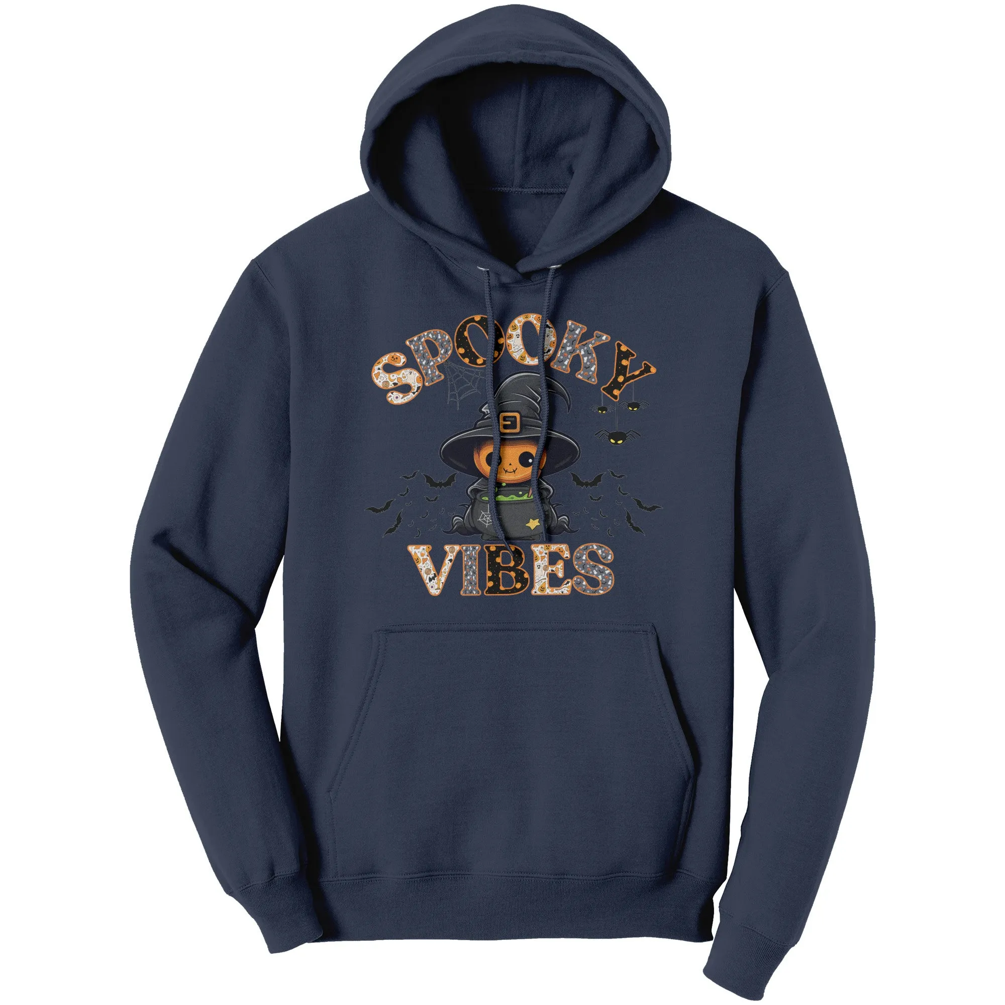 Comfort Colors Spooky Vibes Hoodie, Spooky Season Hoodie, Cute Halloween Hoodie, Funny Halloween Gift, Pumpkin Design Hoodie, Witchy Vibes