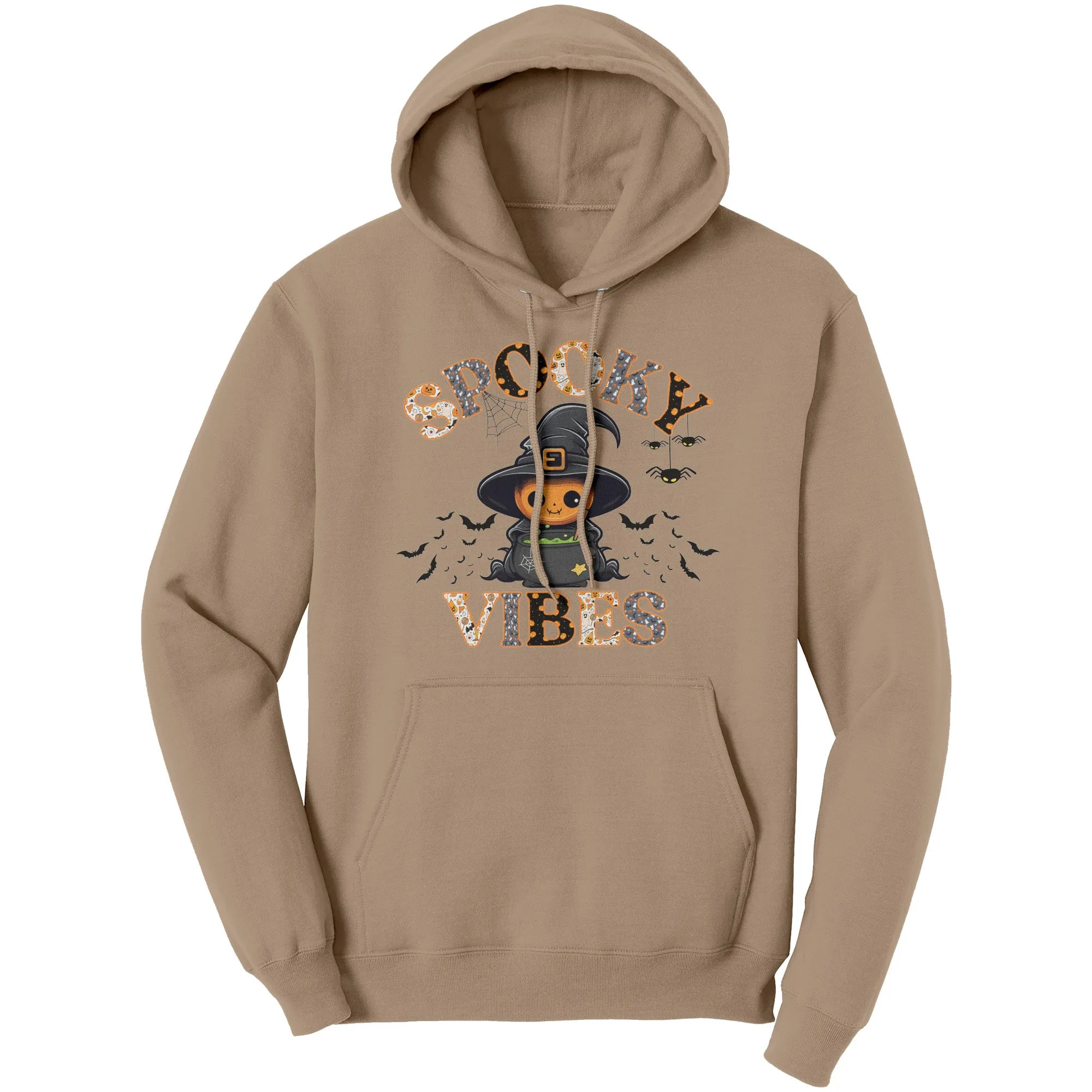 Comfort Colors Spooky Vibes Hoodie, Spooky Season Hoodie, Cute Halloween Hoodie, Funny Halloween Gift, Pumpkin Design Hoodie, Witchy Vibes