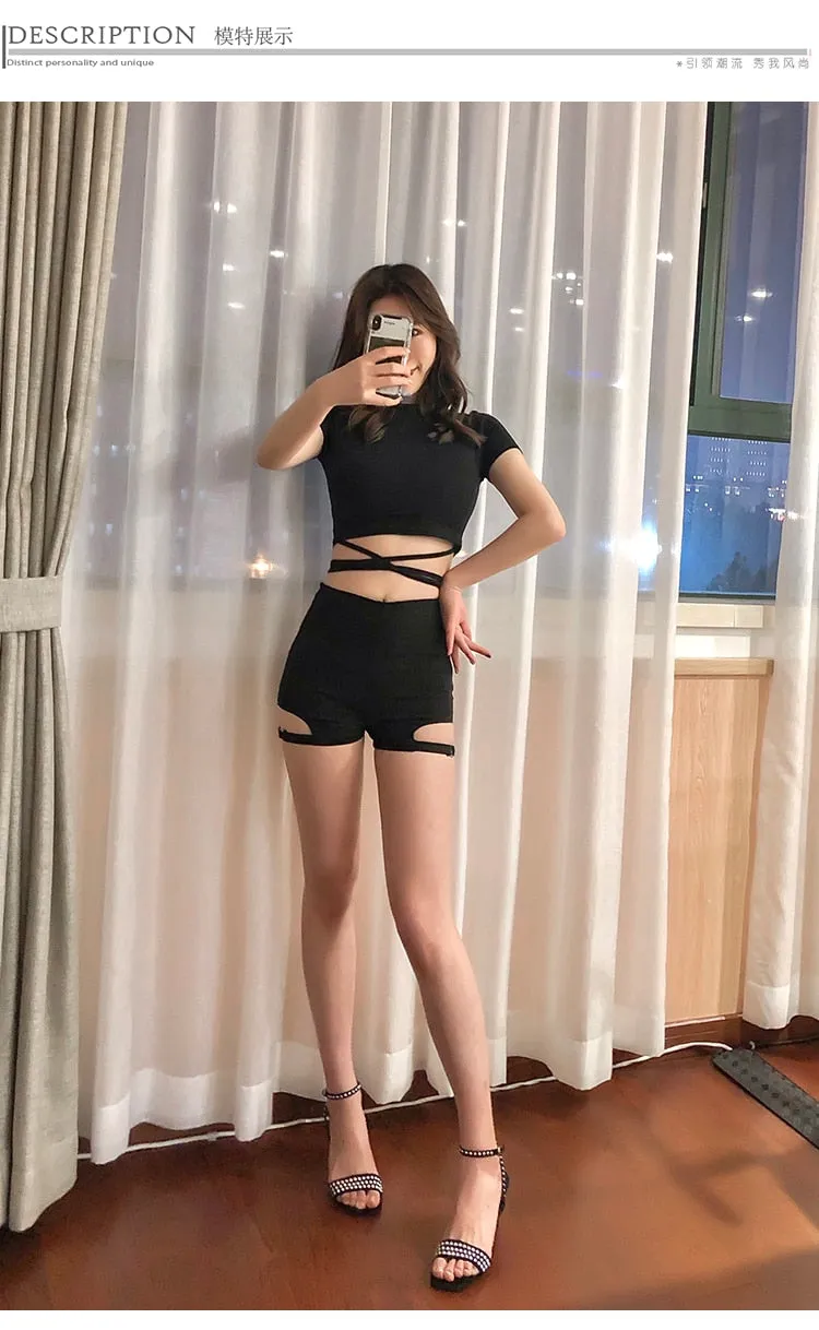 Conjunto Falda corta   Shorts estilo Harajaku - Moonstar