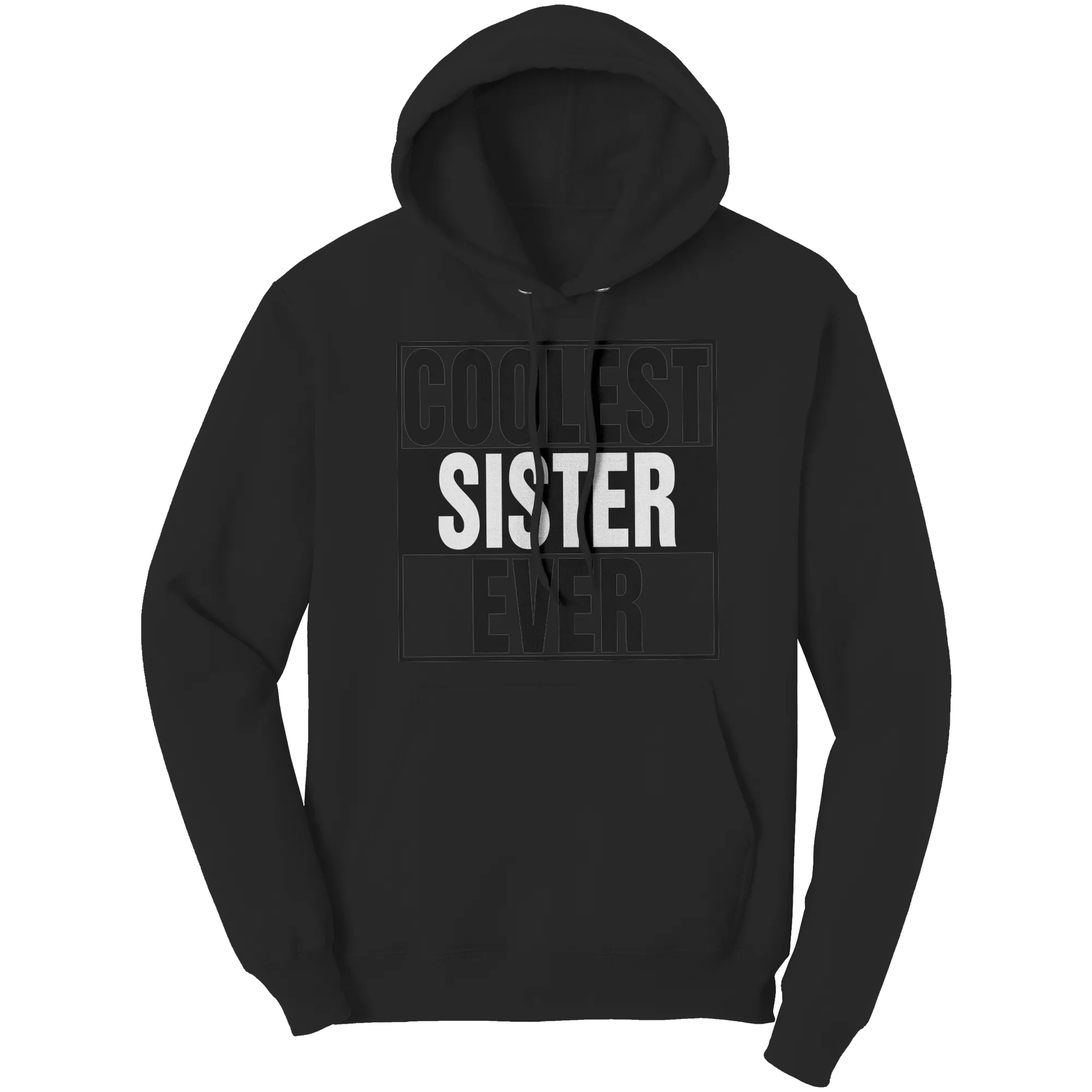 Coolest Sister Hoodie, Sister Sweater, Womens Clothing, Graphic Hoodie, Big Sister Shirt, Family Shirt Family Gift, Birthday Gift For Sister