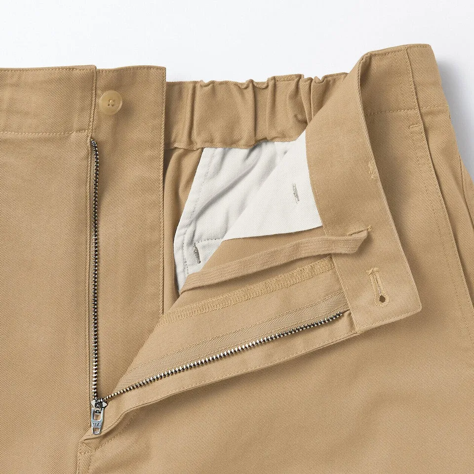 Cotton Blend Chino Shorts