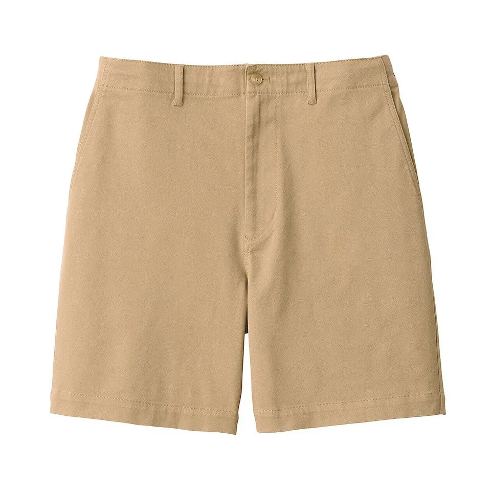 Cotton Blend Chino Shorts