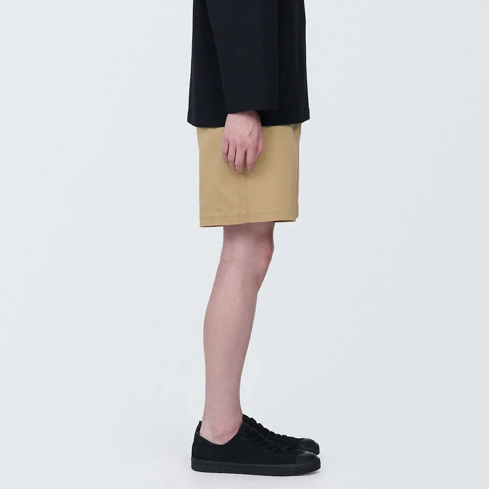 Cotton Blend Chino Shorts