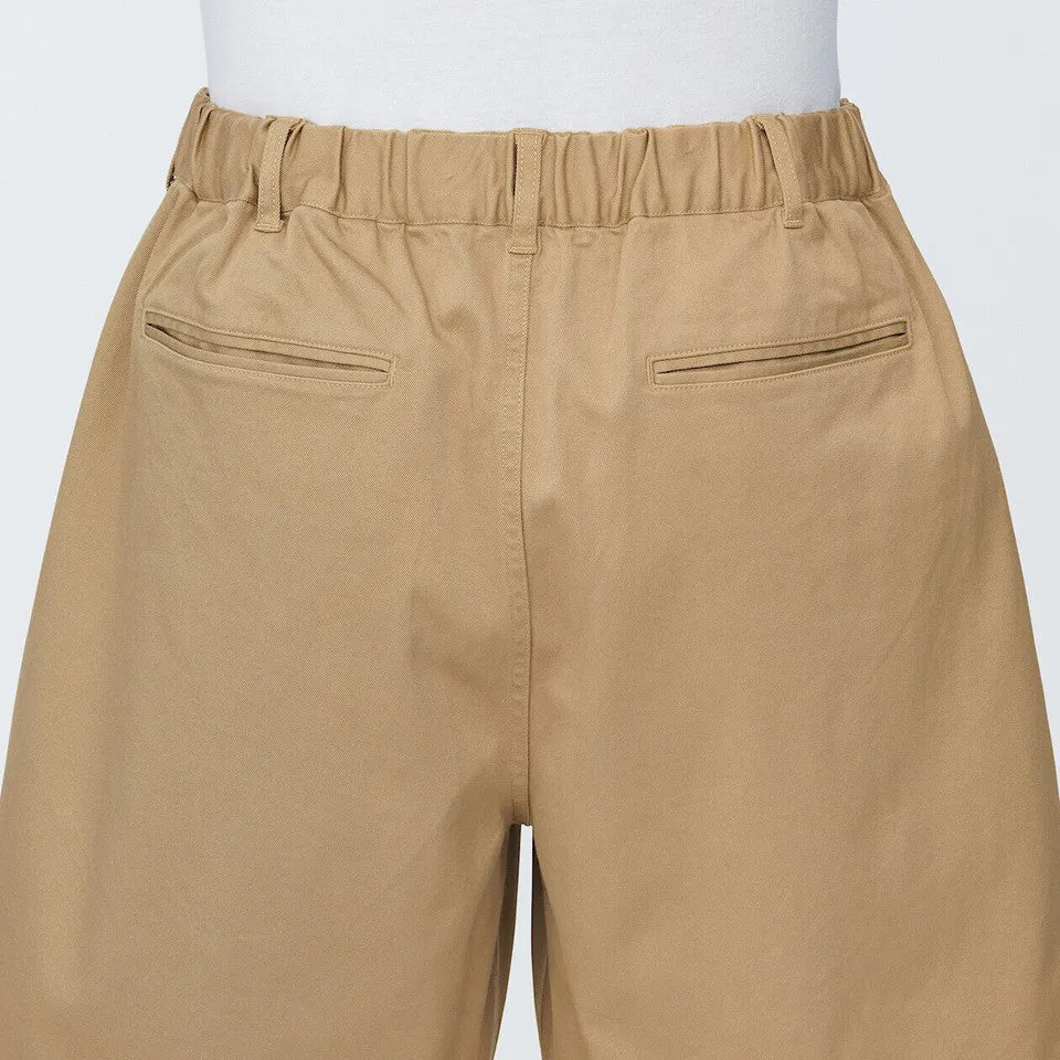 Cotton Blend Chino Shorts