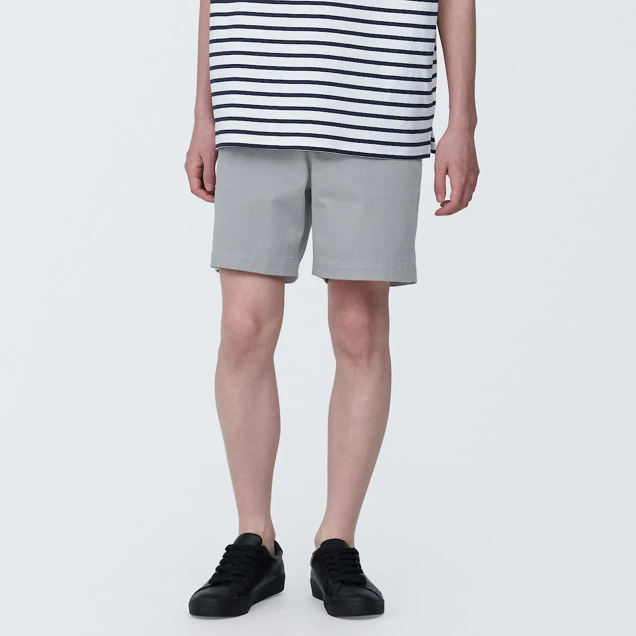 Cotton Blend Chino Shorts