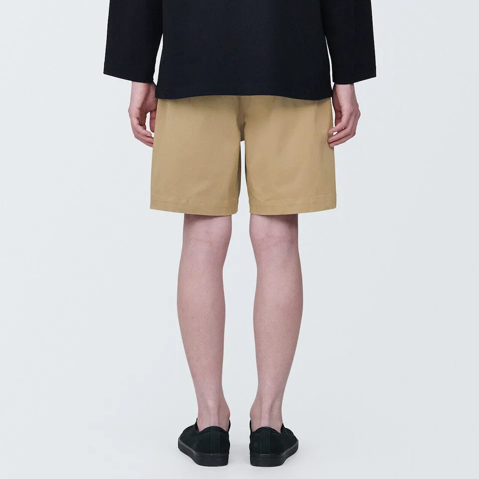 Cotton Blend Chino Shorts