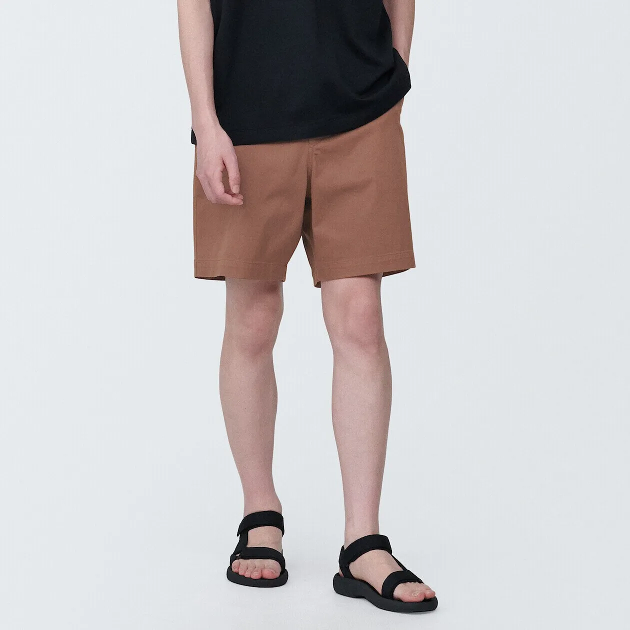 Cotton Blend Chino Shorts