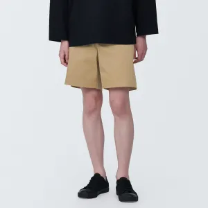 Cotton Blend Chino Shorts