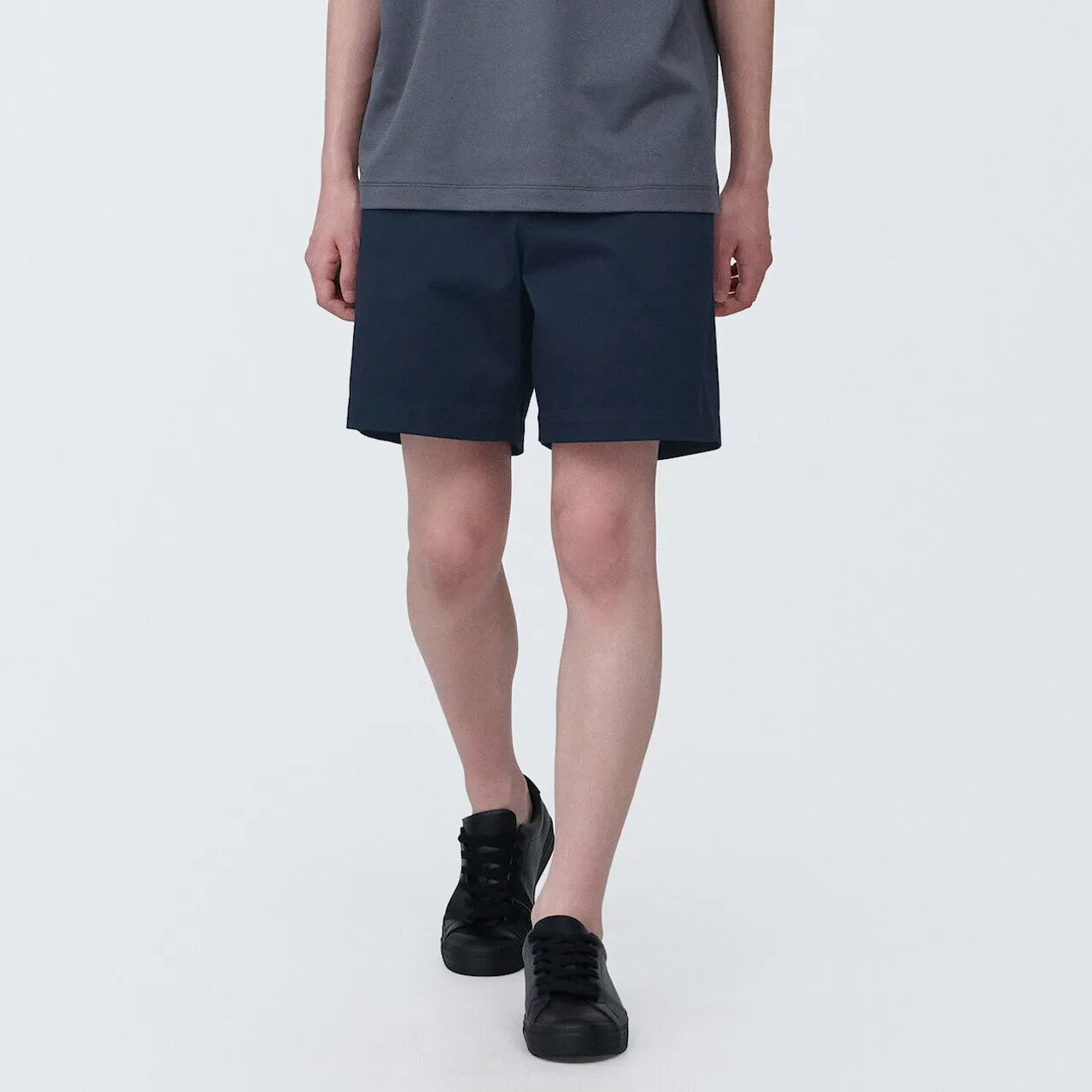 Cotton Blend Chino Shorts