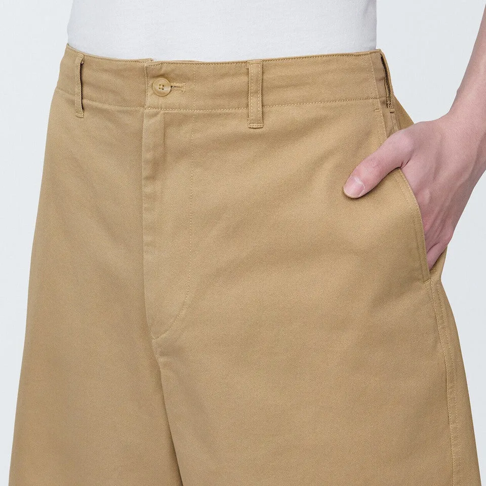 Cotton Blend Chino Shorts