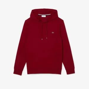 Cotton Jersey Hooded T-Shirt Burgundy