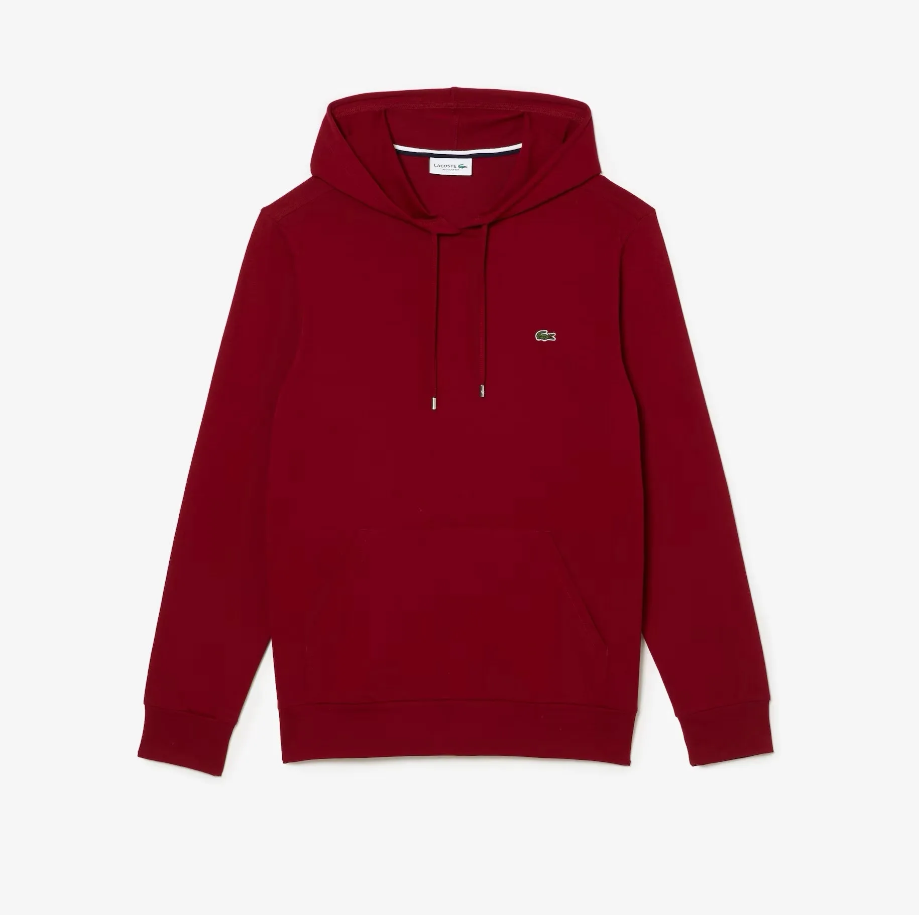 Cotton Jersey Hooded T-Shirt Burgundy
