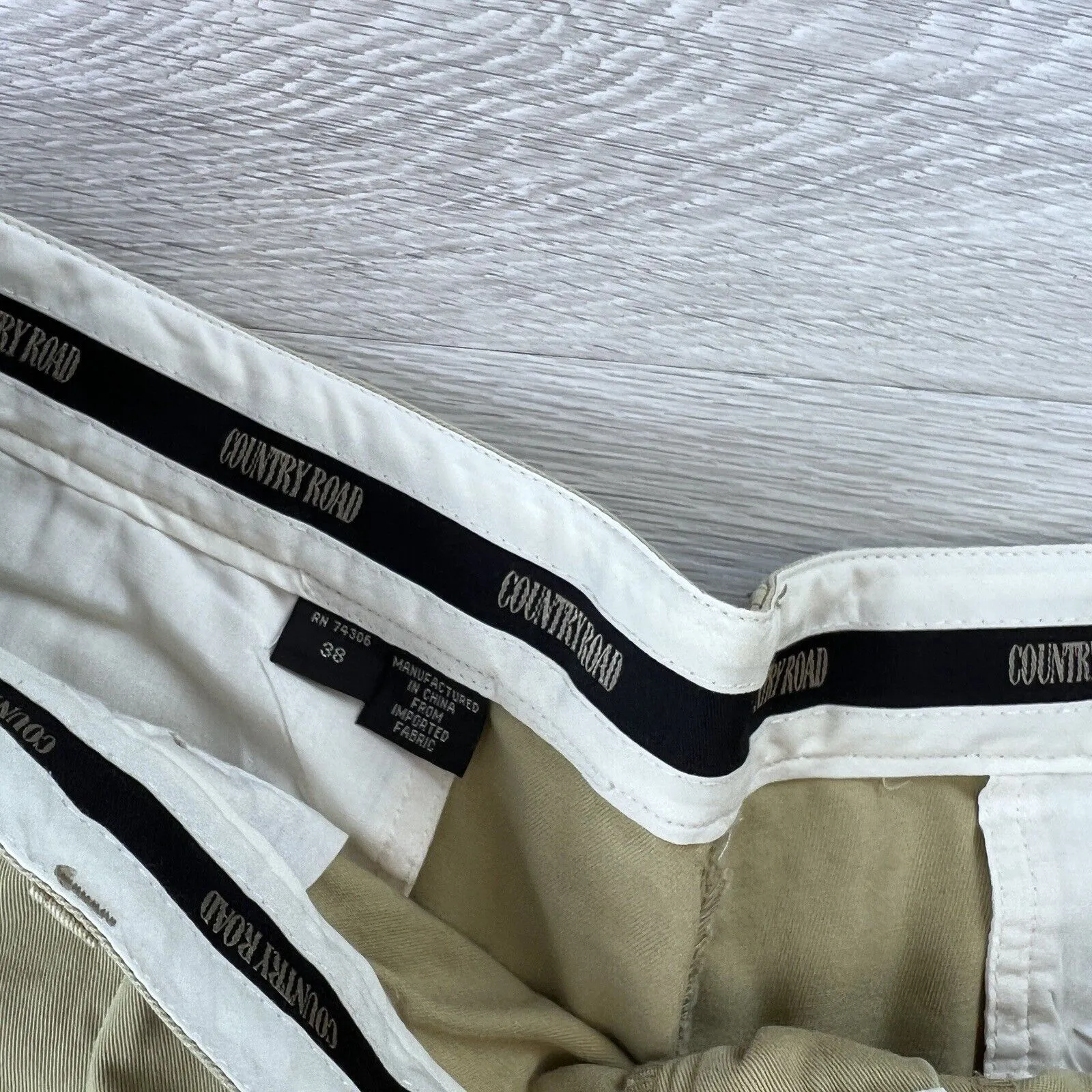 Country Road Mens Beige Chino Dress Shorts Size 38
