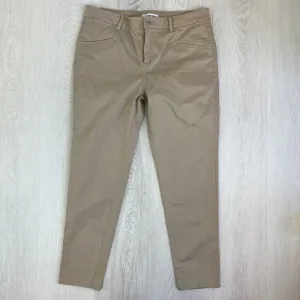 Country Road Womens Beige Cropped Chino Pants Size 14