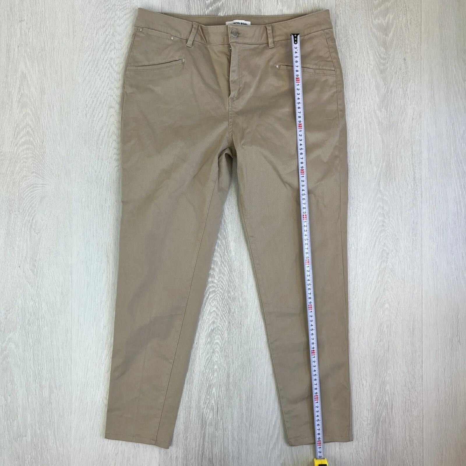 Country Road Womens Beige Cropped Chino Pants Size 14