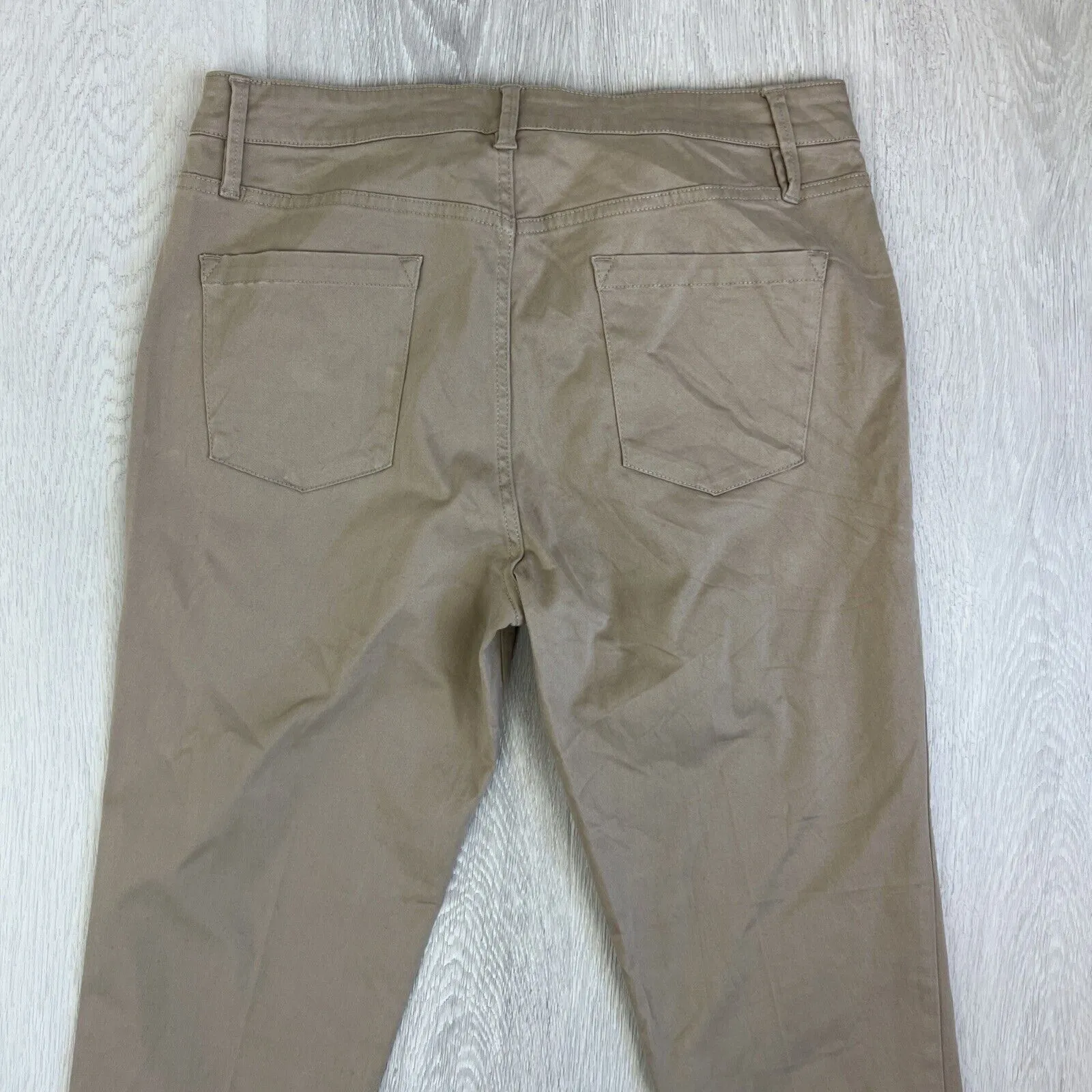 Country Road Womens Beige Cropped Chino Pants Size 14