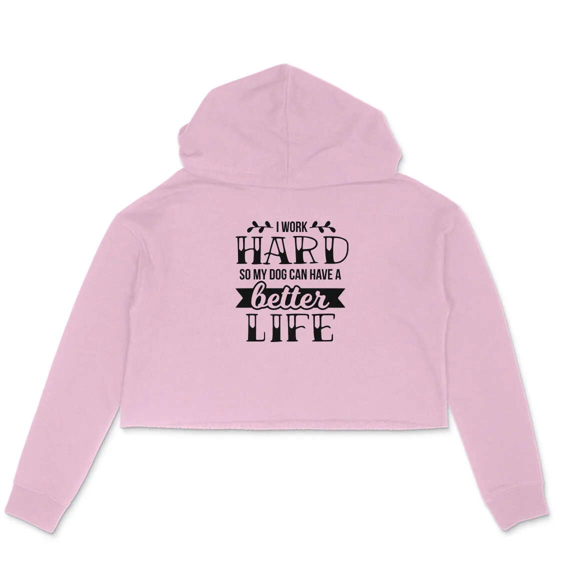 Crop Hoodie (Women) - Hardworking Pawrent (3 Colours)