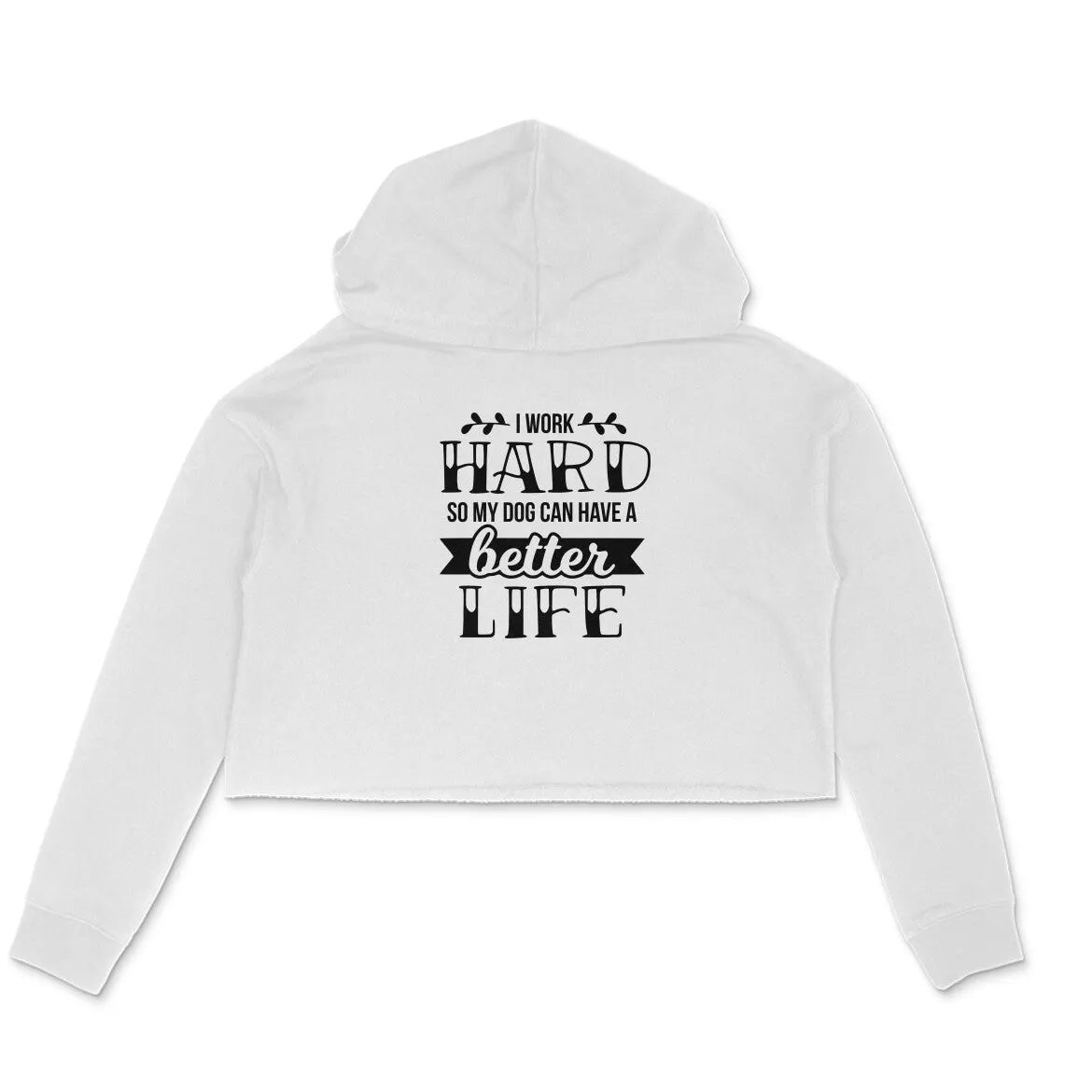 Crop Hoodie (Women) - Hardworking Pawrent (3 Colours)