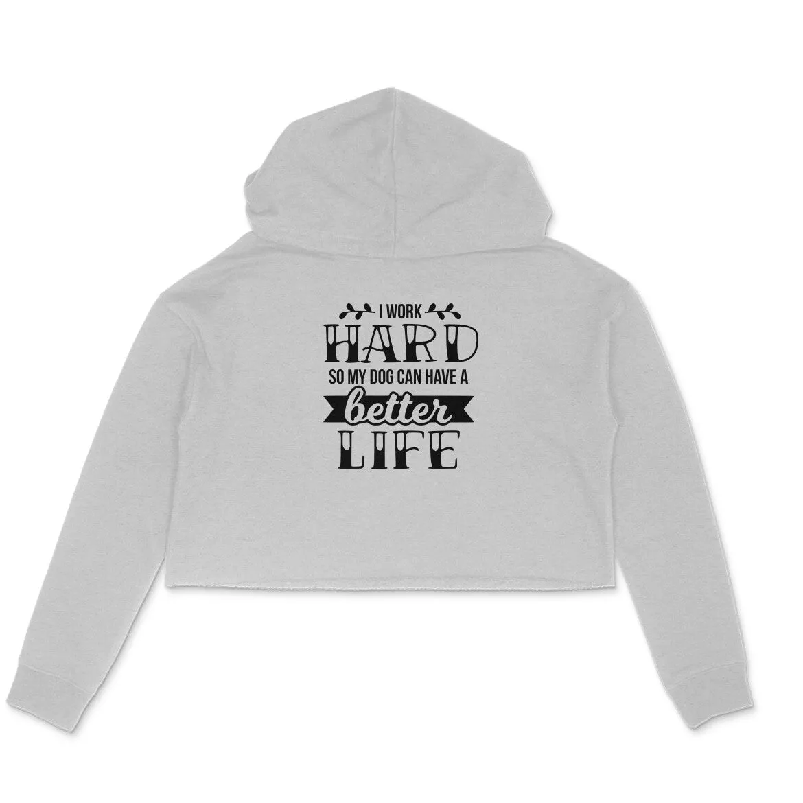 Crop Hoodie (Women) - Hardworking Pawrent (3 Colours)