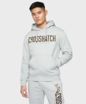 Crosshatch Doddington Hoodie Light Grey Marl