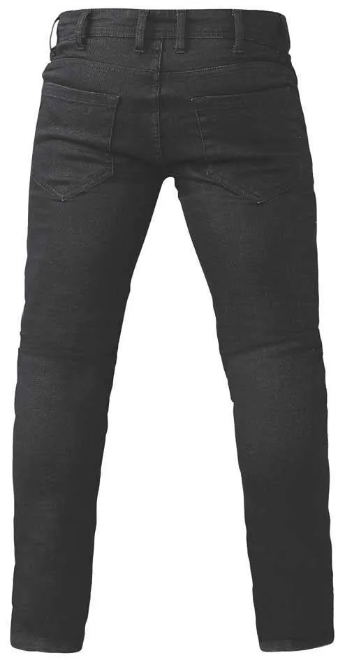 D555 Tapered Fit Stretch Jeans (Claude) In Black Waist 30" to 38"