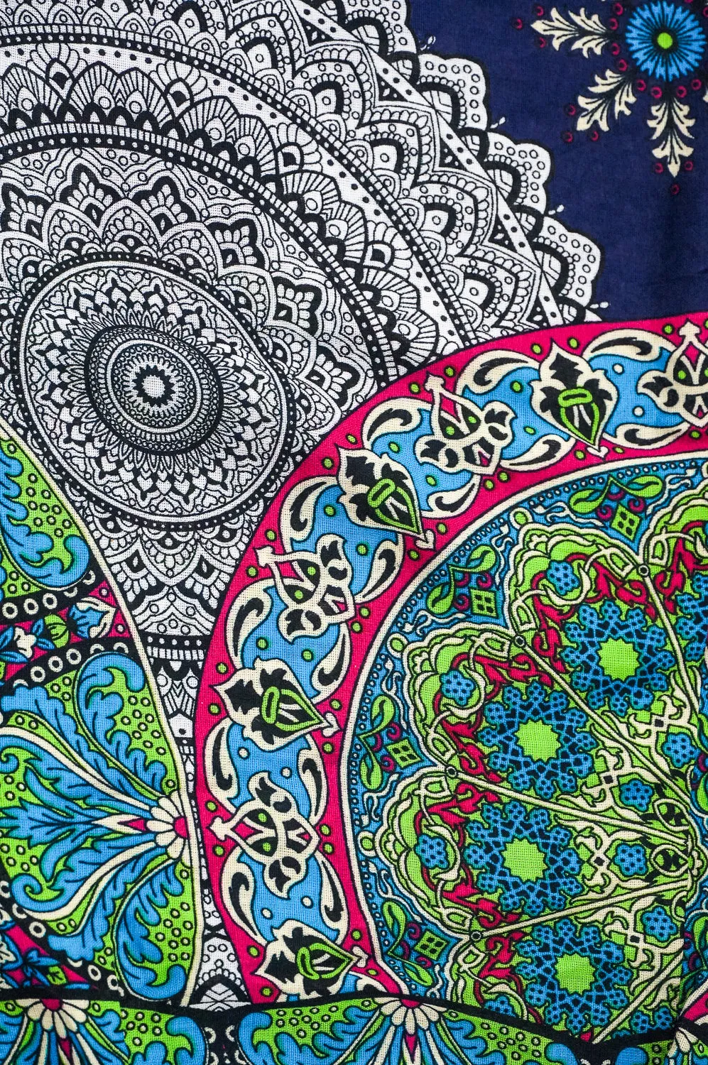 Dark Blue Star Mandala Harem Pants