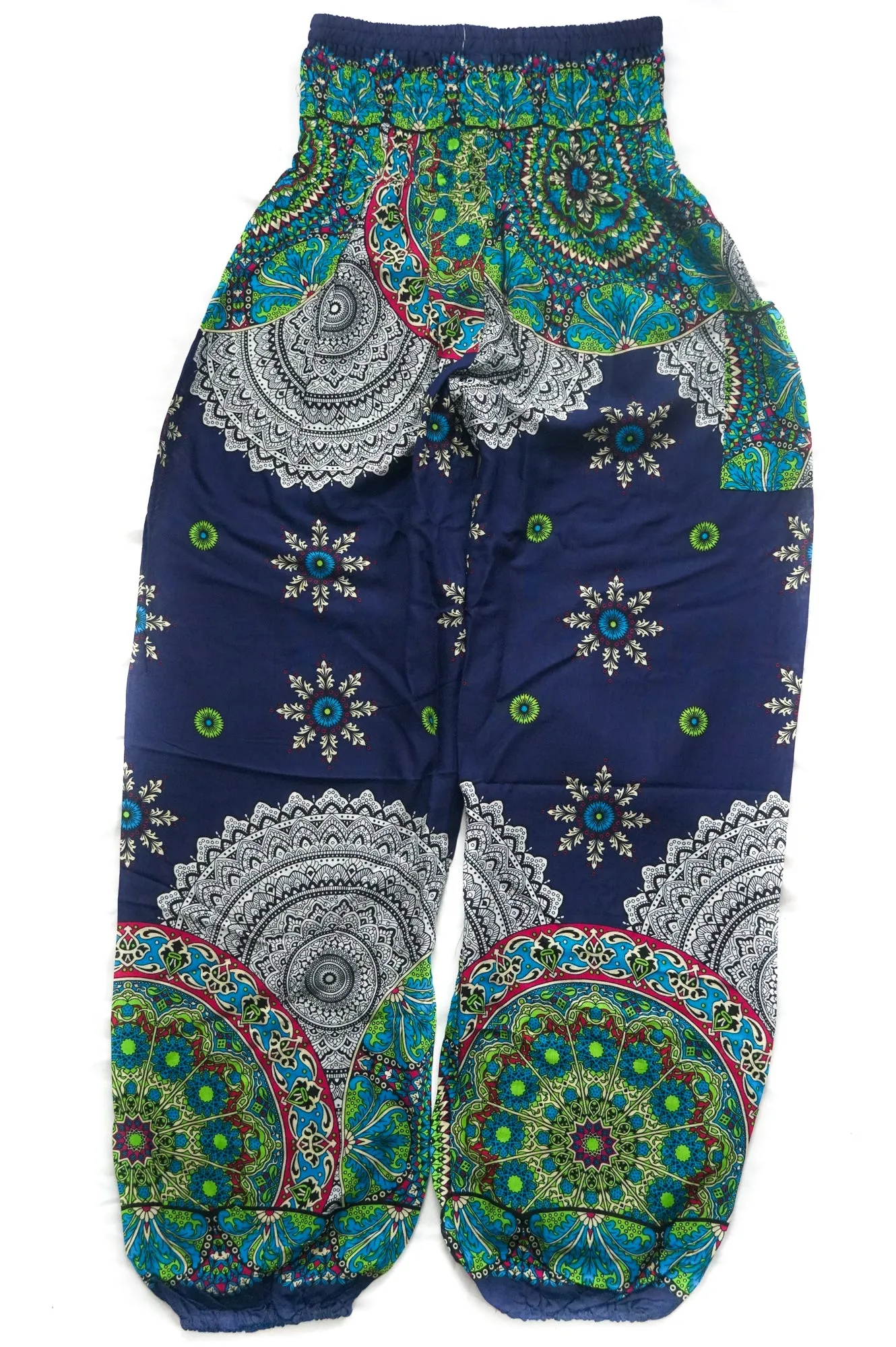 Dark Blue Star Mandala Harem Pants