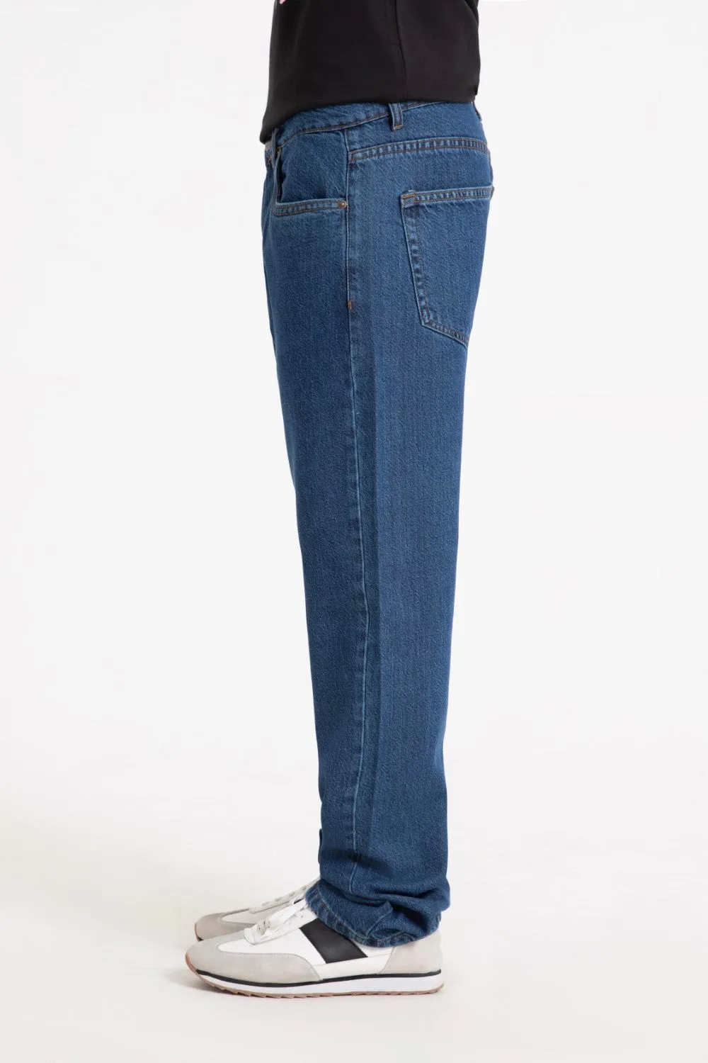 Dark Blue Straight Jeans