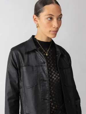 Davidson Trucker Coated Jean Jacket