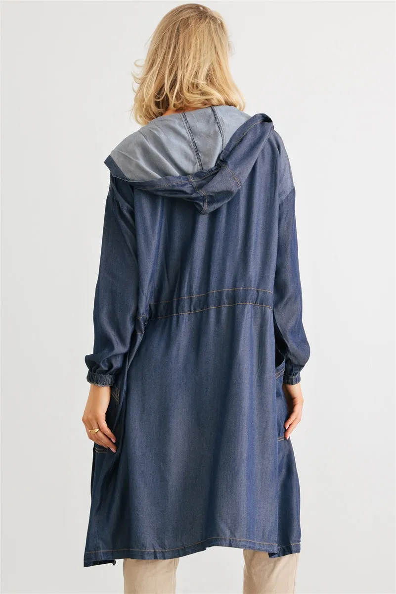 Denim Hooded Jacket