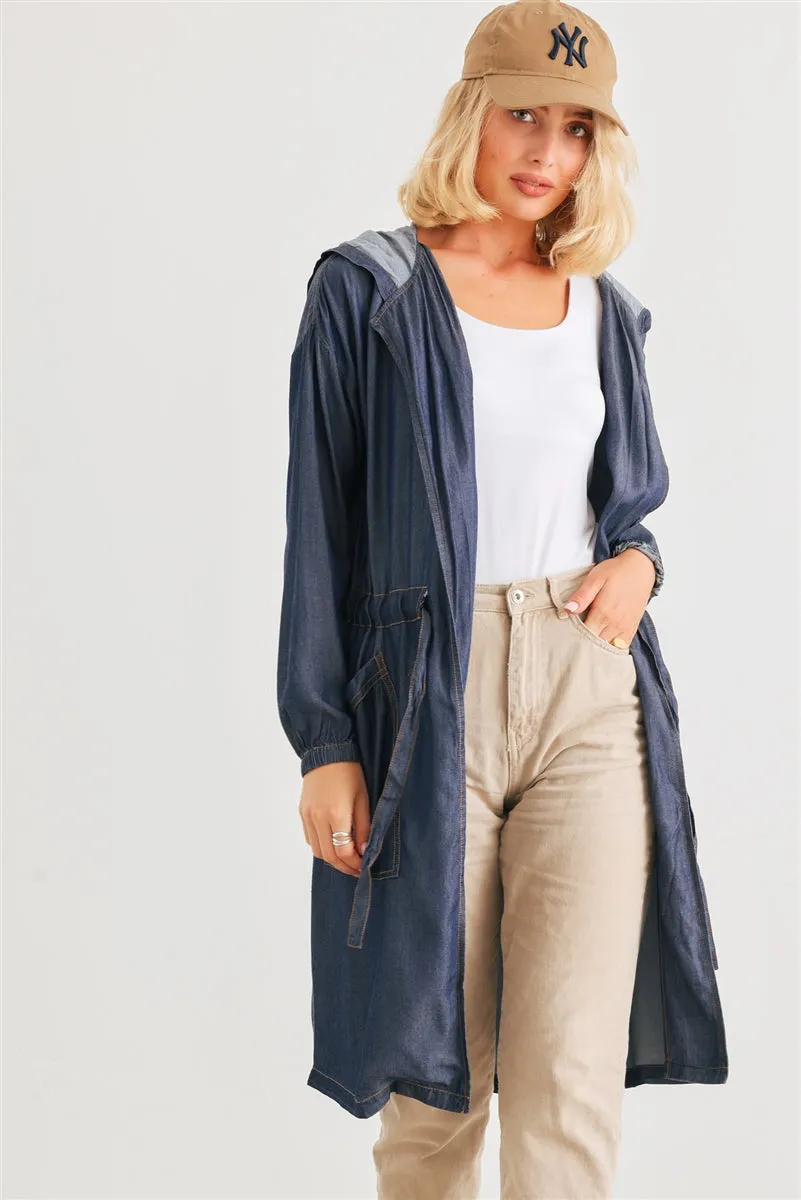 Denim Hooded Jacket
