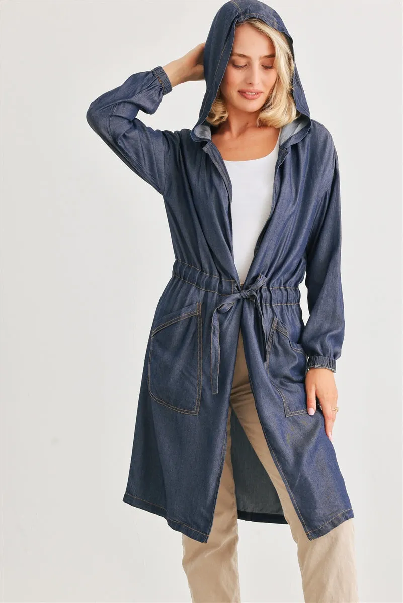 Denim Hooded Jacket