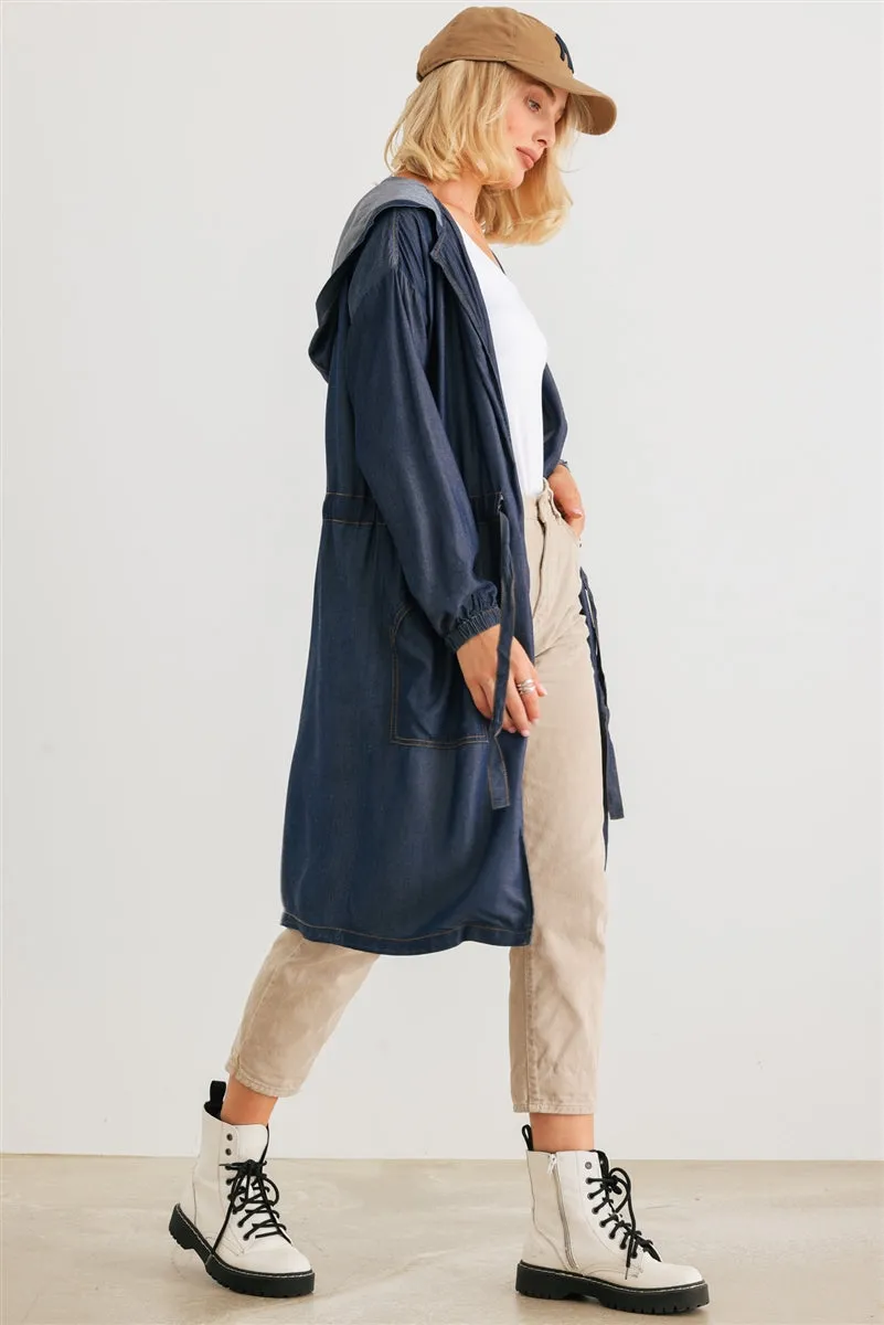 Denim Hooded Jacket