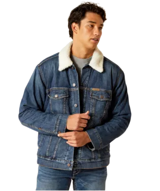 DENIM SHERPA ARIAT MENS JACKET
