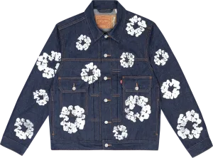 Denim Tears "Type 2 - All Over Wreath" Denim Jacket Raw