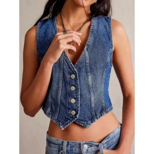 Denim Vest Jacket