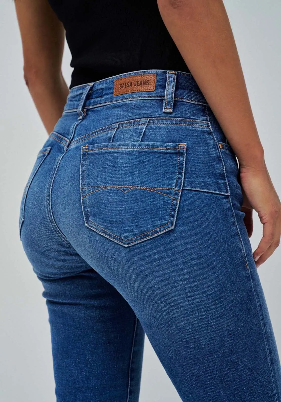 Destiny Cropped Skinny Jeans - Blue