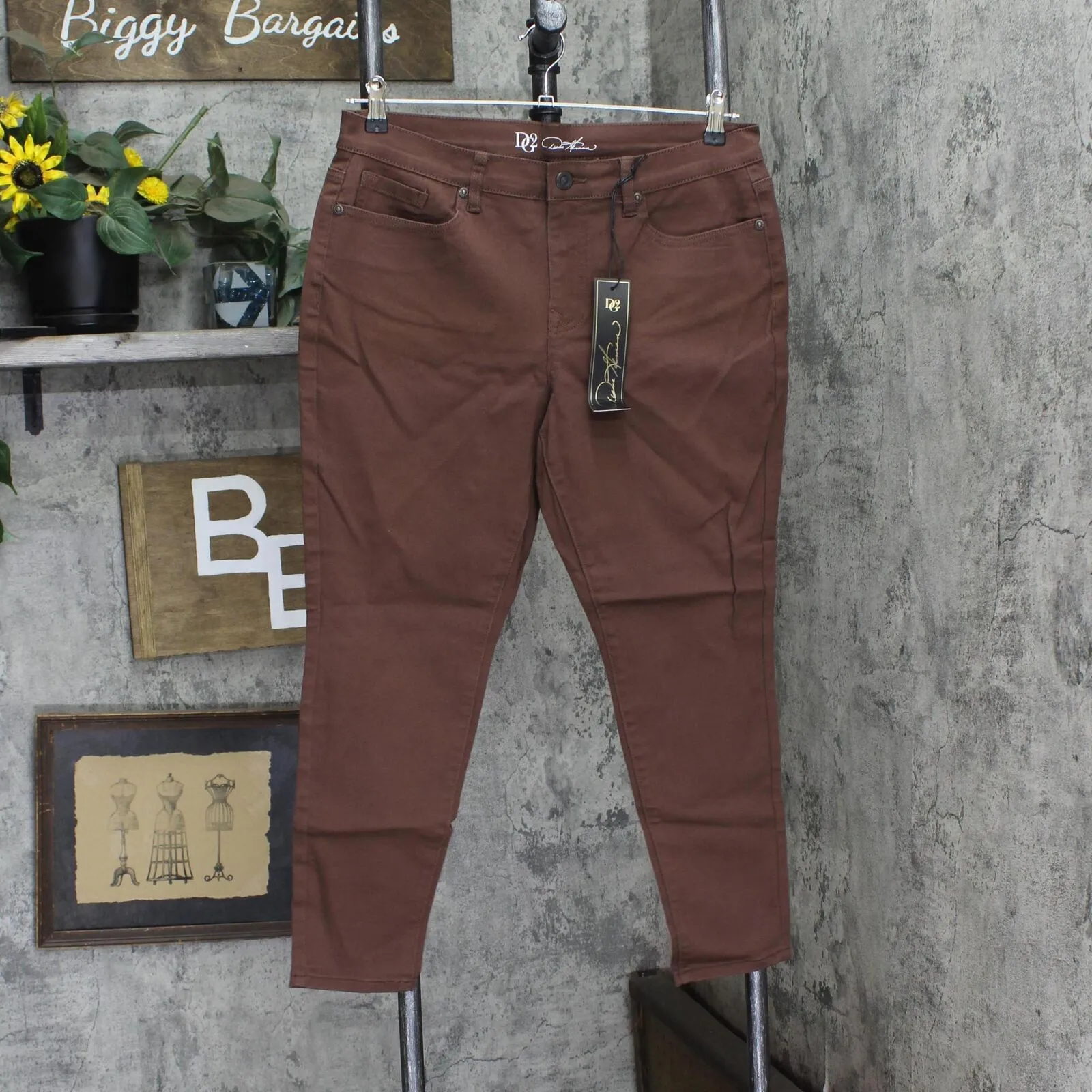 DG2 by Diane Gilman Virtual Stretch Ultra Skinny Stretch Jeans Espresso 14P