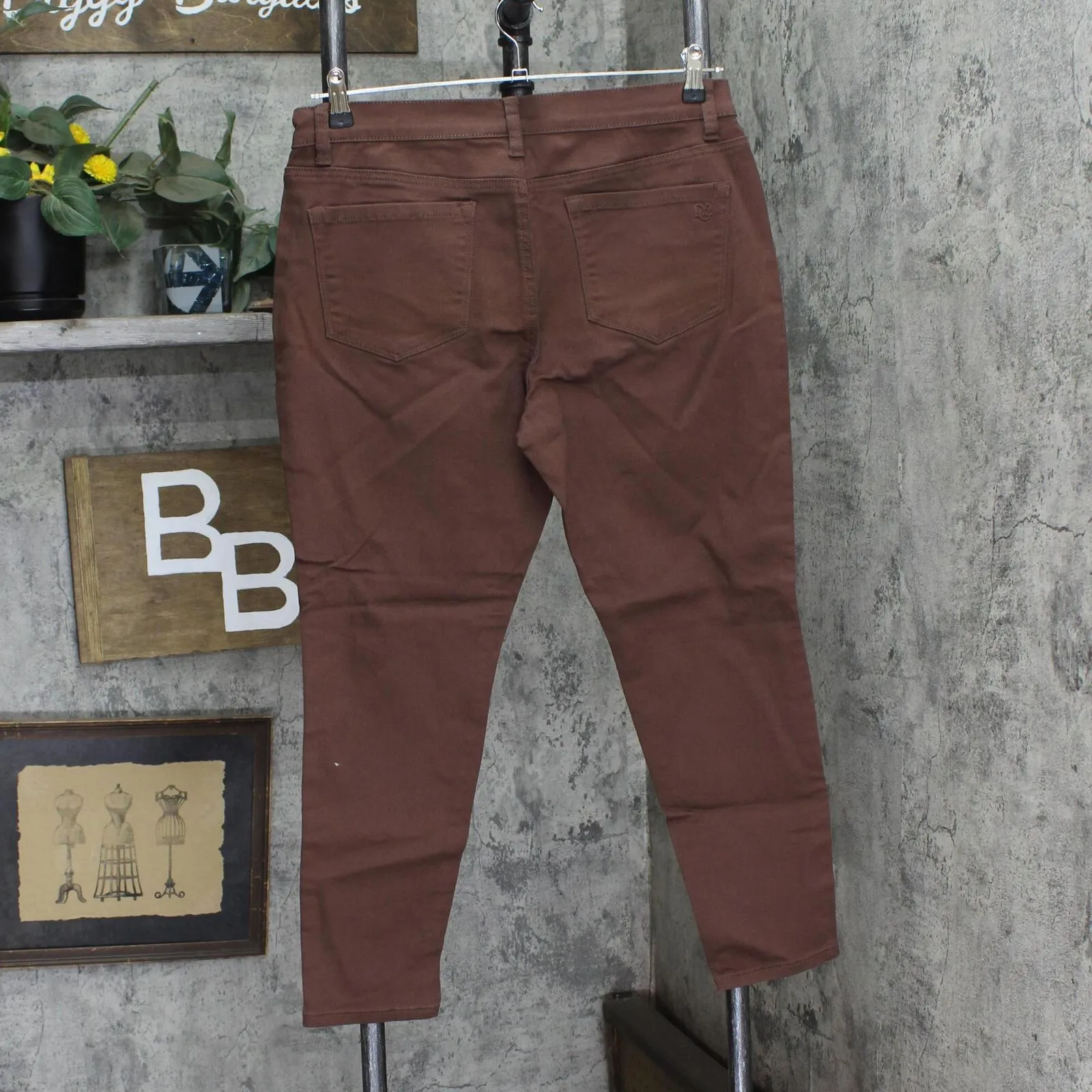 DG2 by Diane Gilman Virtual Stretch Ultra Skinny Stretch Jeans Espresso 14P