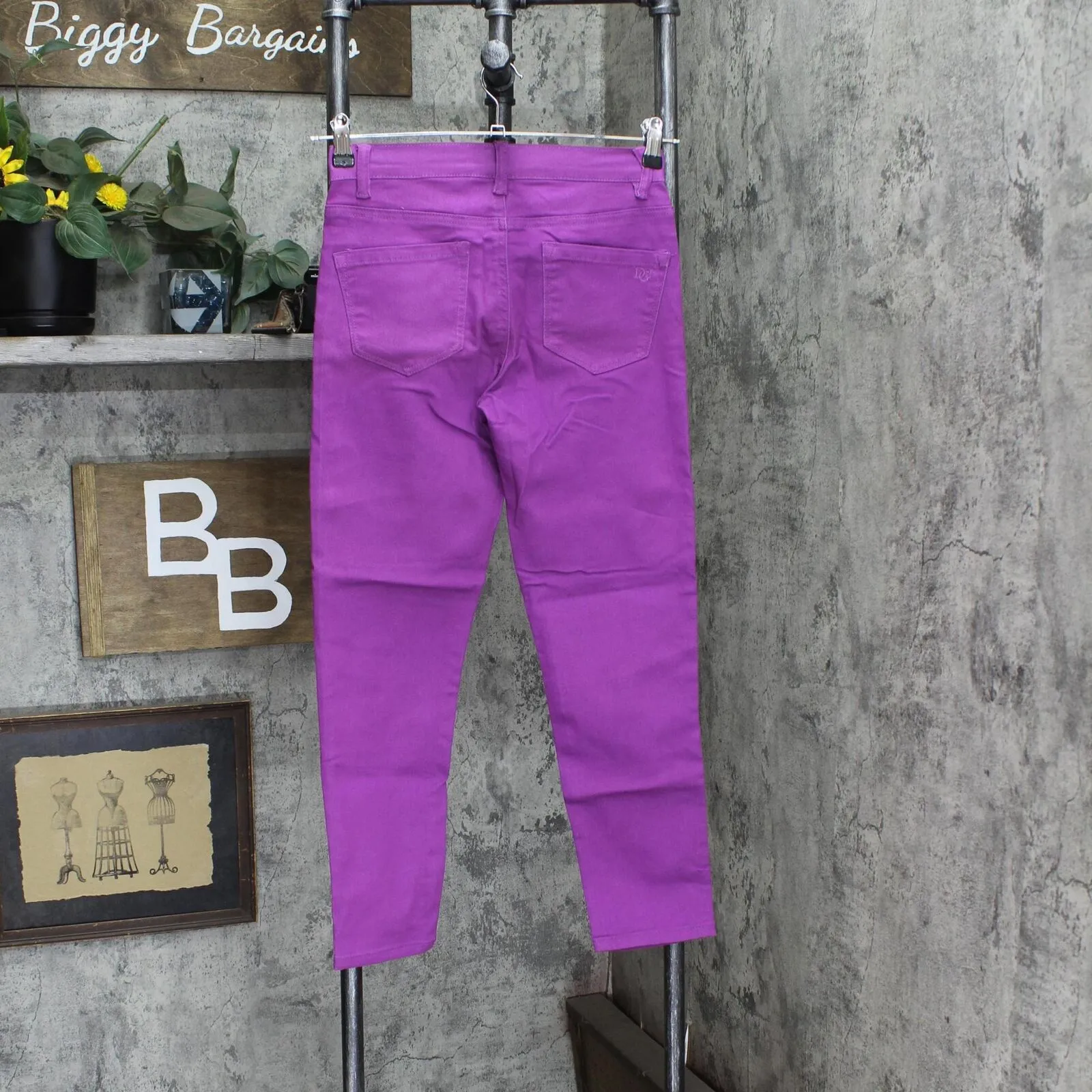 DG2 Womens Virtual Stretch Skinny Jean 722660 Purple 2P