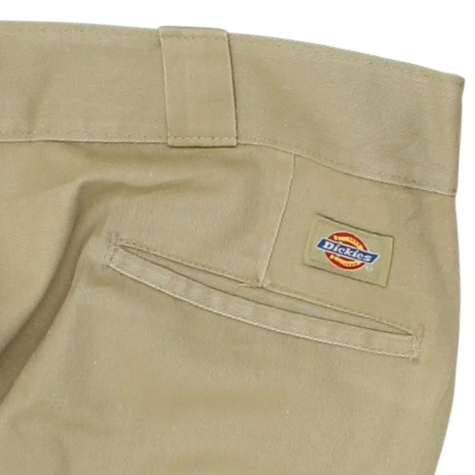 Dickies Beige Work Trousers | Vintage Mens Designer Chino Workwear Pants