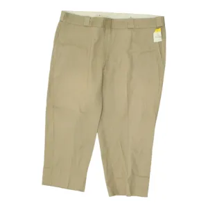 Dickies Beige Work Trousers | Vintage Mens Designer Chino Workwear Pants