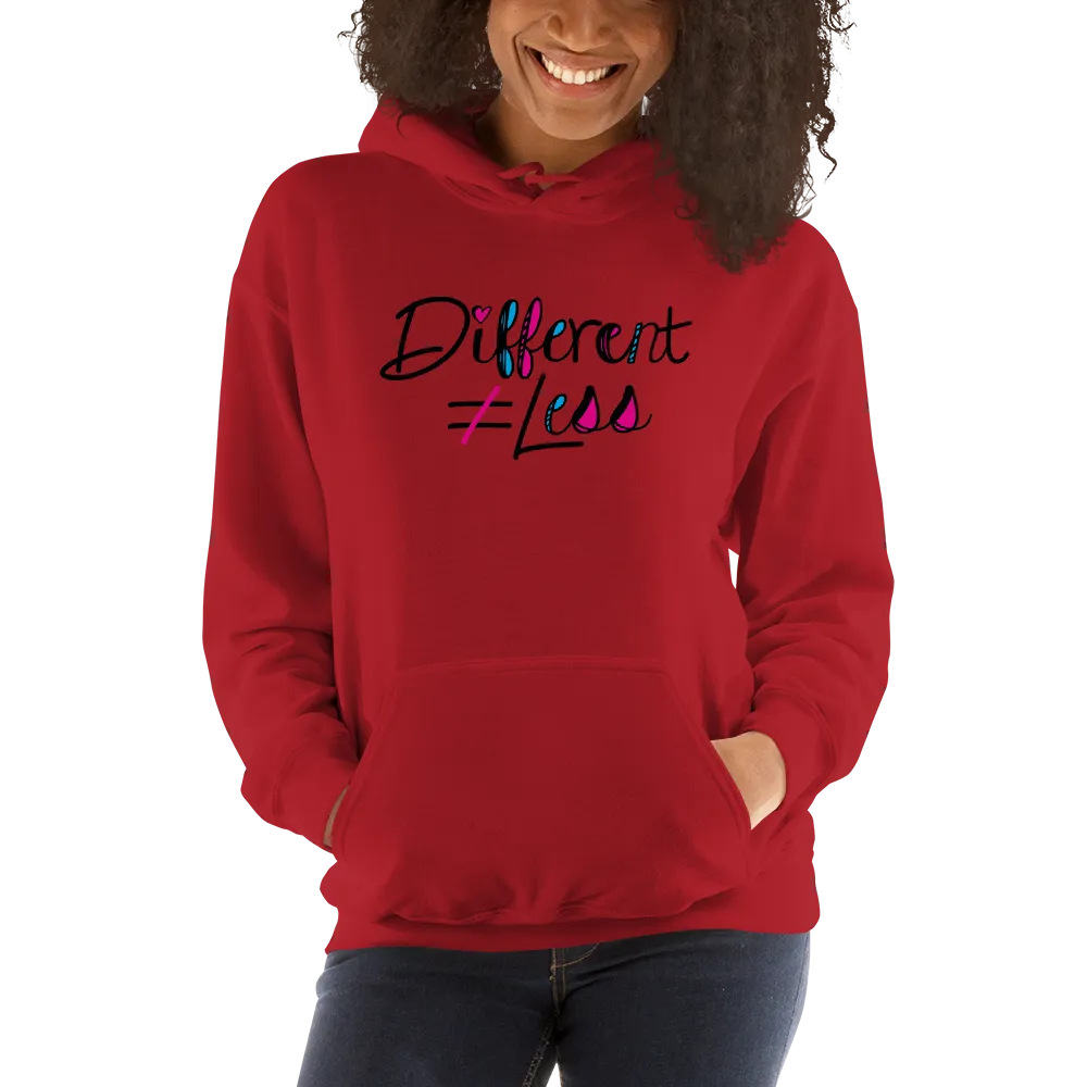 Different Does Not Equal Less (As Seen on Netflix's Raising Dion) Hoodie Light Colors