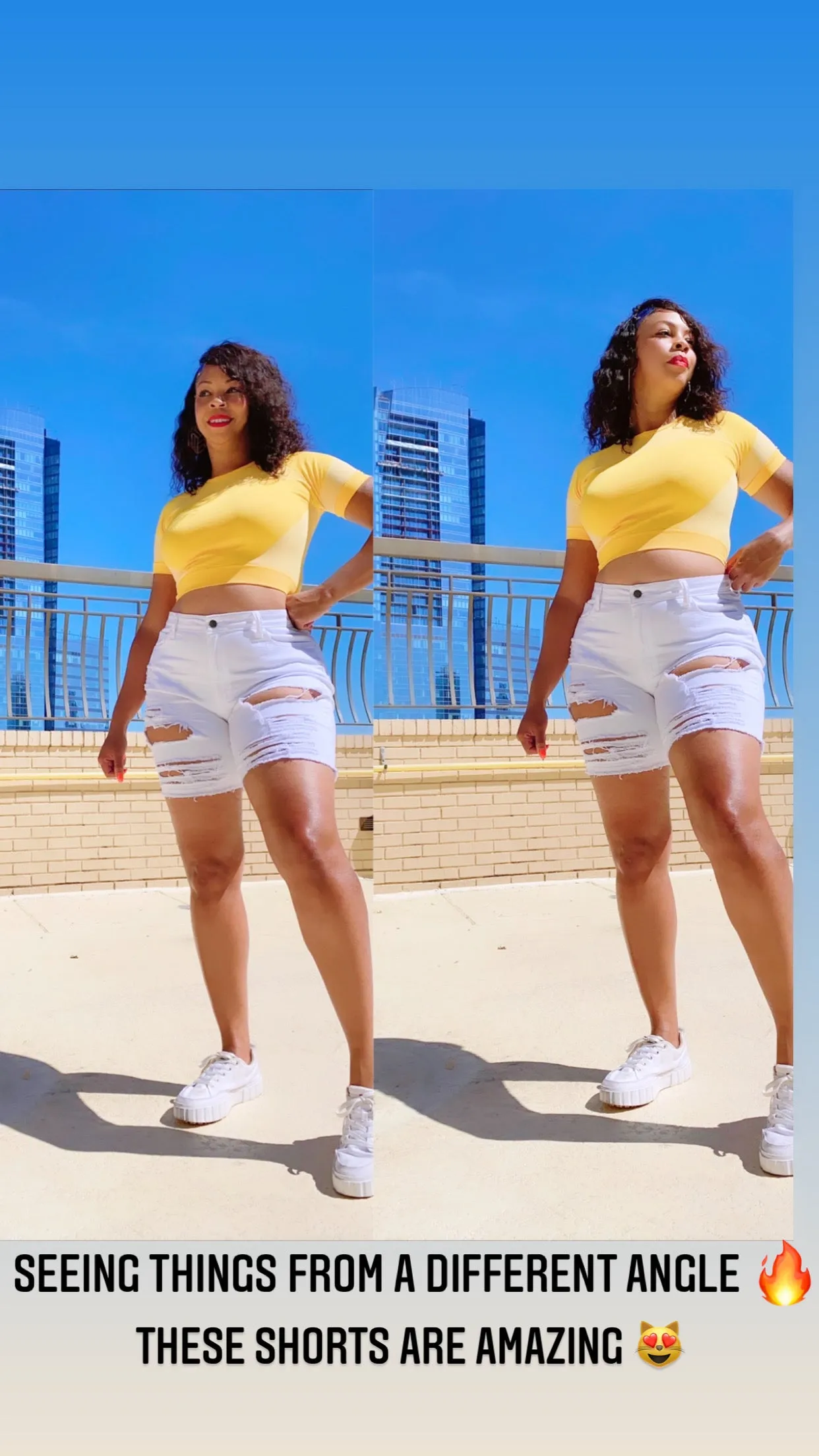 Distressed Bermuda Shorts Plus Sizes‼️